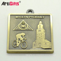 Wholesale custom odm military running sports metal square gold medal hanger